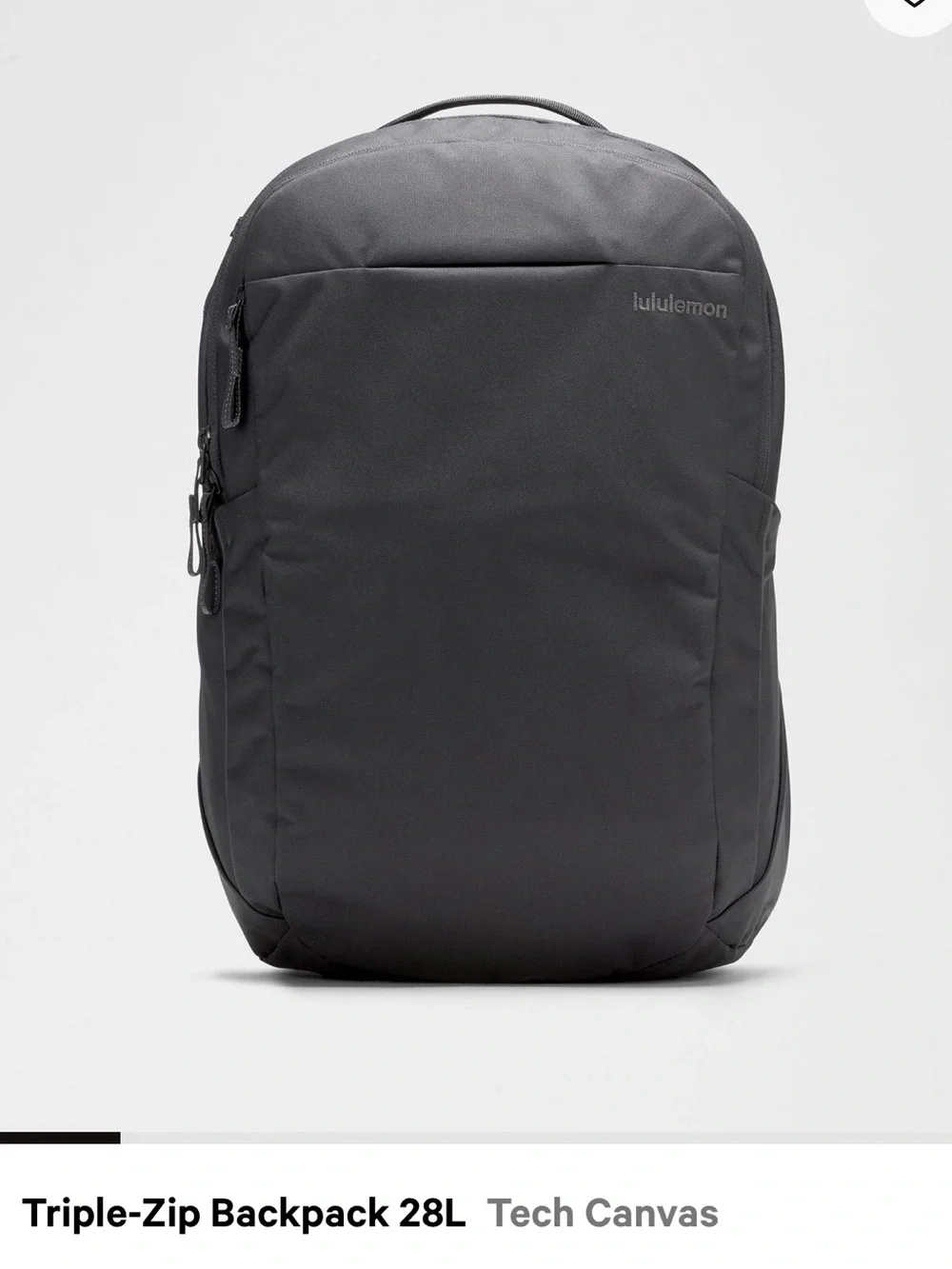 lululemon athletica Triple-Zip Backpack in Black/Graphite